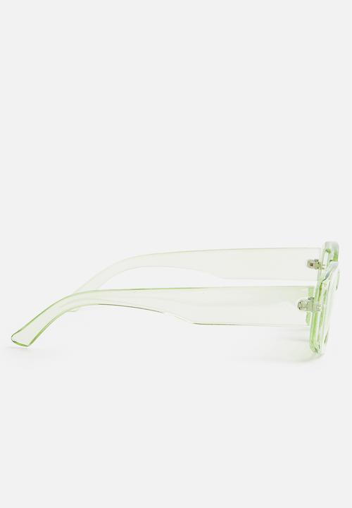 Superbalist - Anna rectangle sunglasses- green