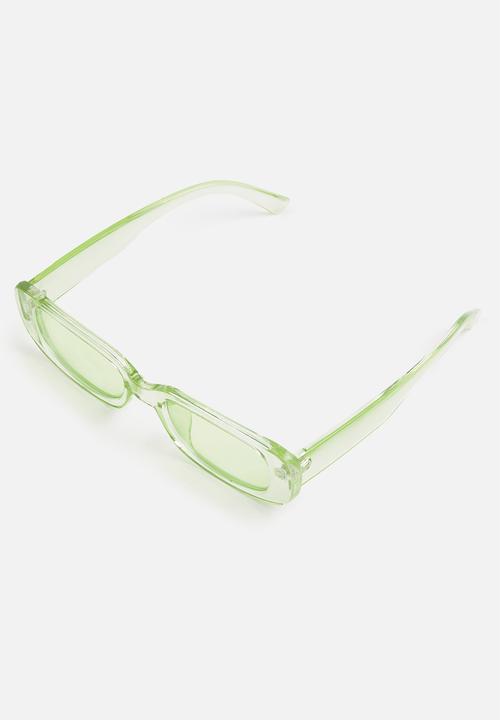 Superbalist - Anna rectangle sunglasses- green