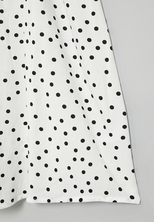 Superbalist Kids - Cotton dress - white & black