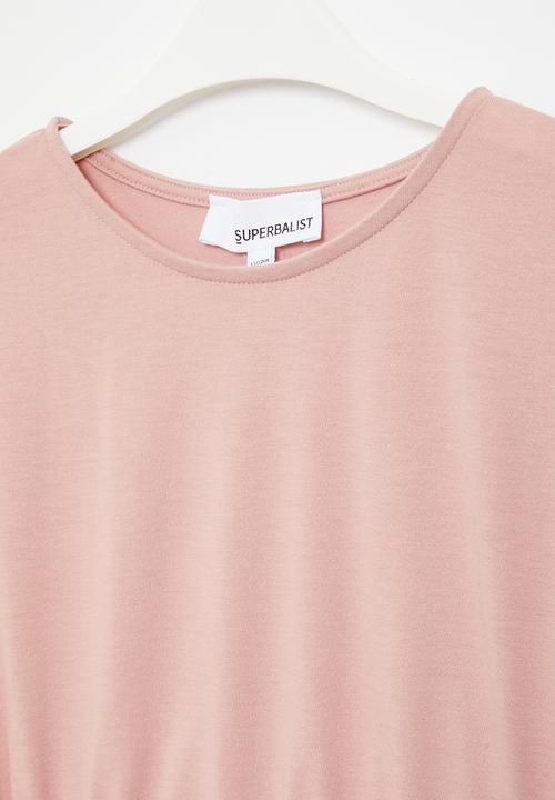 Superbalist - Cutout cotton dress - dusty pink