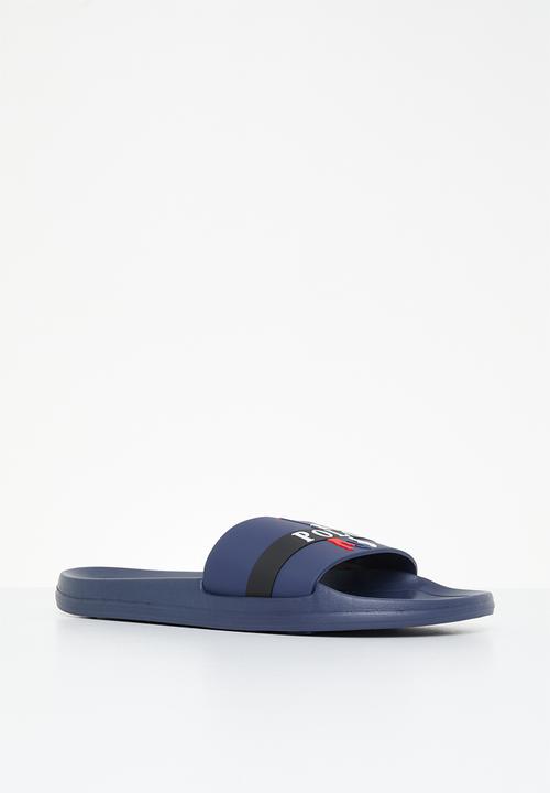 POLO - Sliced pony pool sandal - nautical