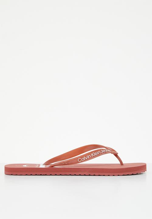 Calvin Klein - Beach sandal monogram - terracotta tile