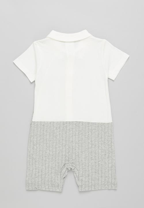 Pop Candy - Baby boys styles romper - grey