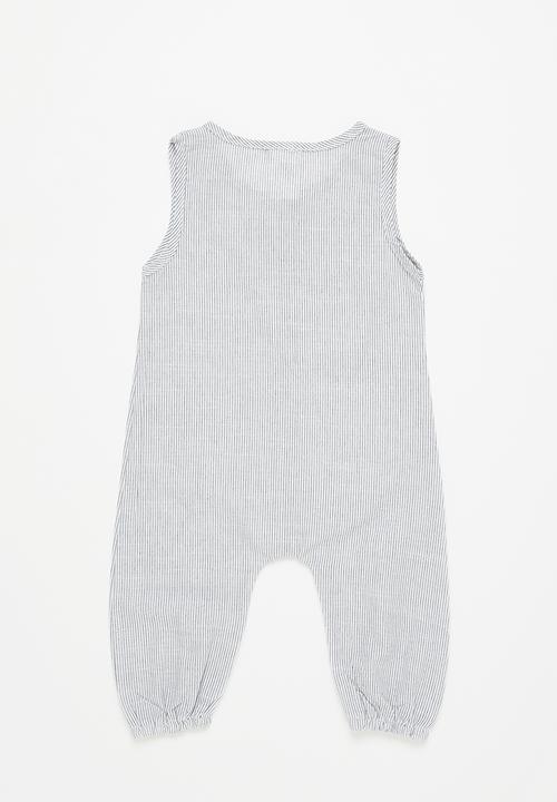 Pop Candy - Baby boys romper - white & black