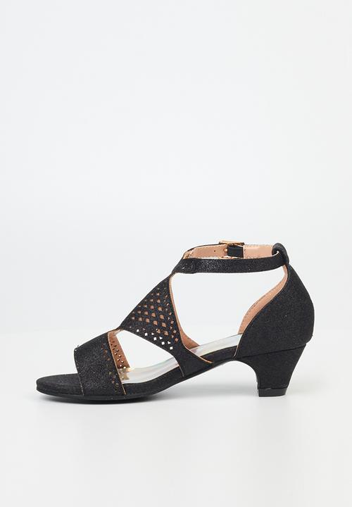 Flutterby - Sammy girls heel - black