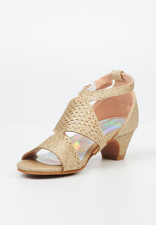 Flutterby - Sammy girls heel - gold