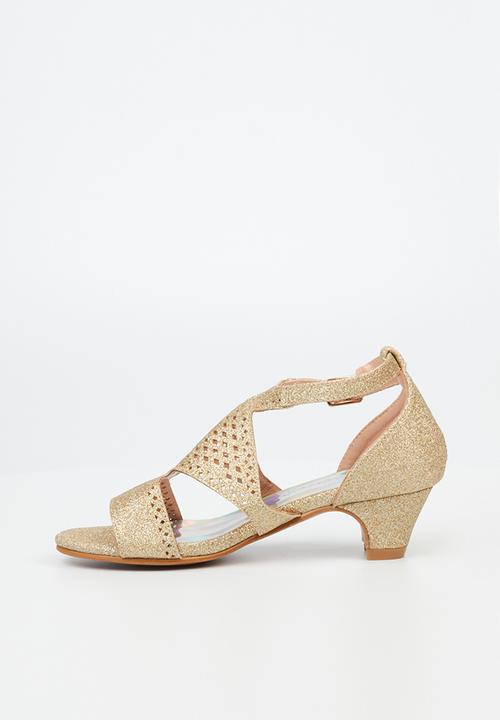 Flutterby - Sammy girls heel - gold