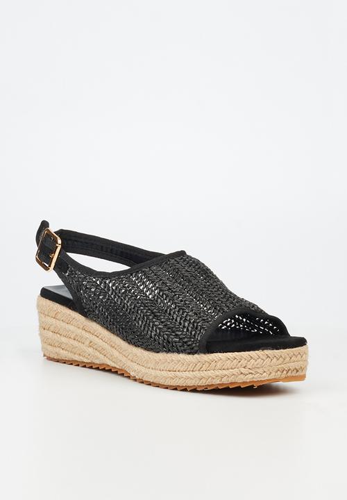 Butterfly Feet - Holly 3 flatform - black