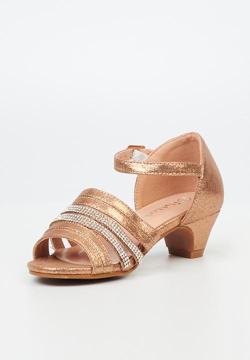 Flutterby - Sammy girls heel - rose gold