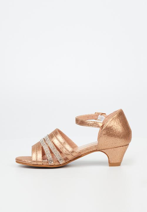 Flutterby - Sammy girls heel - rose gold