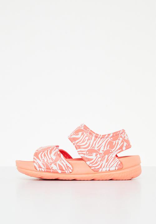 Pop Candy - Printed velcro strap sandal - orange