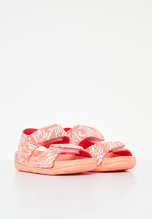 Pop Candy - Printed velcro strap sandal - orange