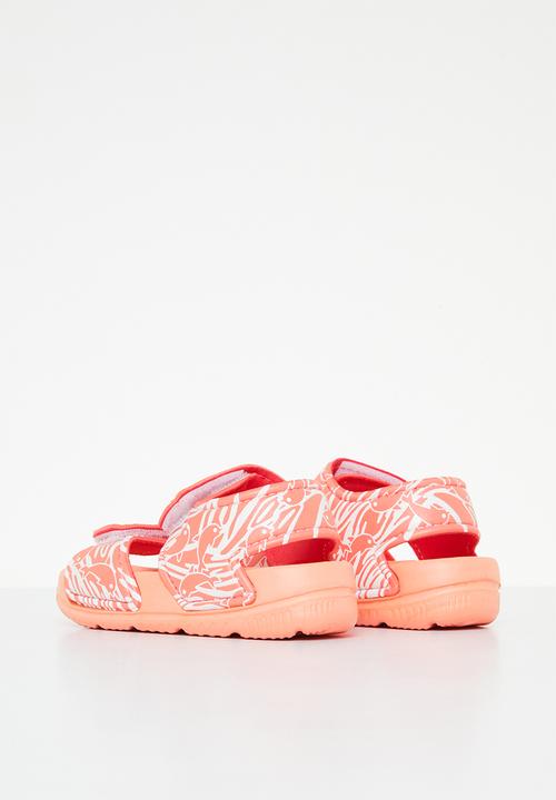 Pop Candy - Printed velcro strap sandal - orange