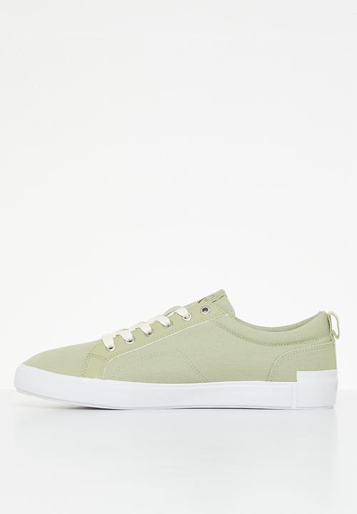 Calvin Klein - New vulcanized laceup low ess - wheat fields