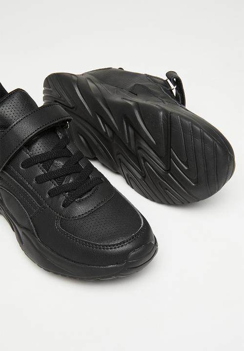 Pop Candy - Chunky sneaker with velcro strap - black