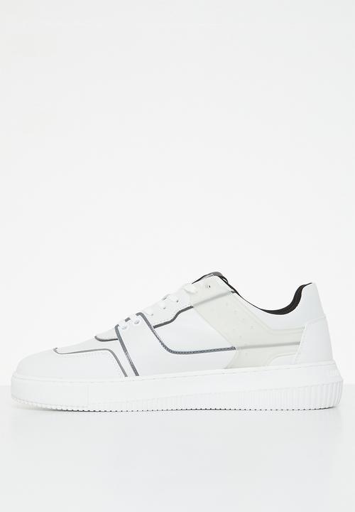 Calvin Klein - Chunky cupsole laceup low tpu - white & black