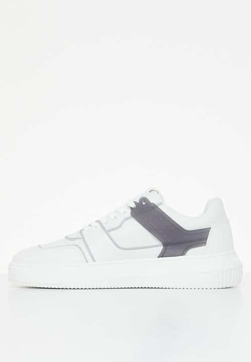 Calvin Klein - Chunky cupsole laceup low tpu m - white/silver
