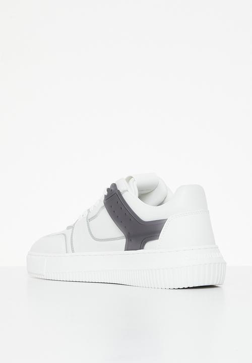 Calvin Klein - Chunky cupsole laceup low tpu m - white/silver