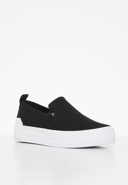Calvin Klein - Vulcanized flatform bold slipon - black