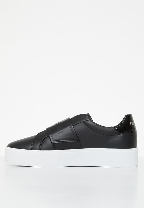Calvin Klein - Flatform slip on-hf logo - ck black