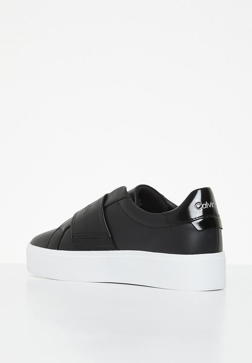 Calvin Klein - Flatform slip on-hf logo - ck black