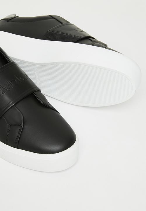Calvin Klein - Flatform slip on-hf logo - ck black