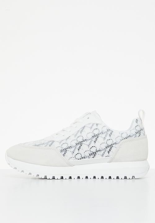 Calvin Klein - New retro runner laceup aop - bright white