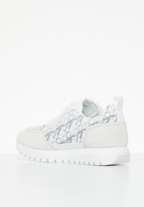 Calvin Klein - New retro runner laceup aop - bright white
