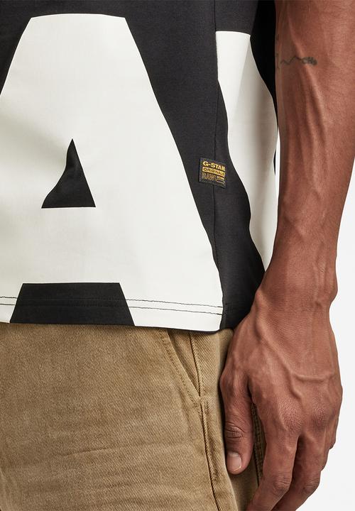 G-STAR - 1 Large raw. and hem - dk black