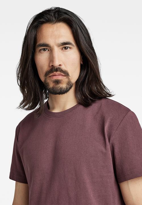 G-STAR - Stencil front back gr r tee - vineyard wine