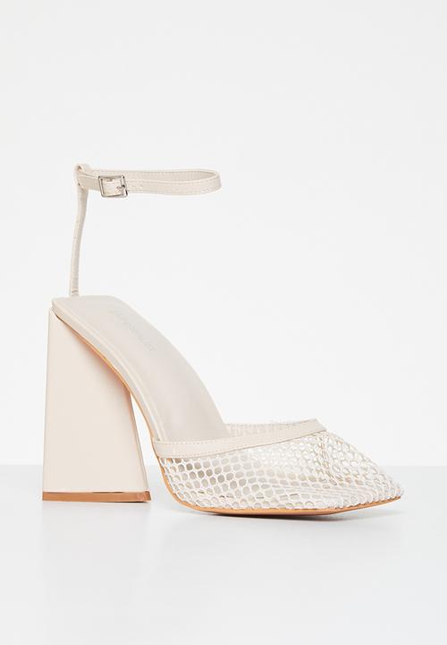 Superbalist - Cory ankle strap block heel - stone