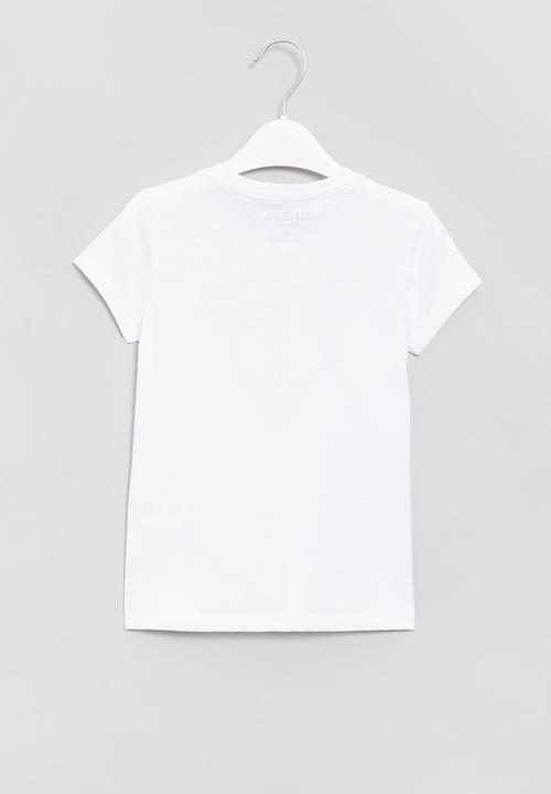 GUESS - Short sleeve logo tee - white