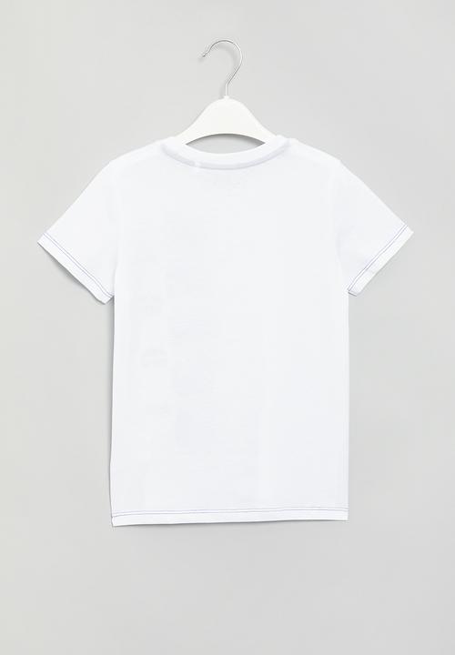 GUESS - Printed short sleeve tee - white