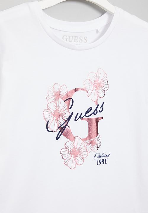 GUESS - Short sleeve guess tee - white