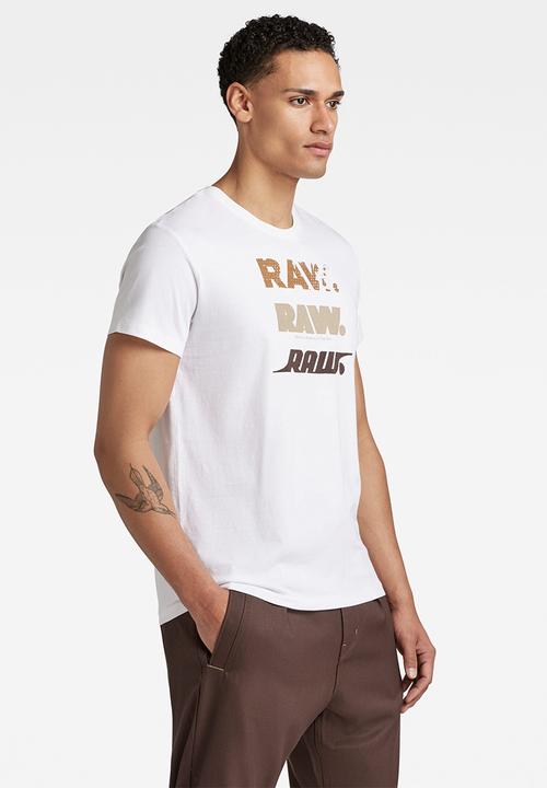 G-STAR - Triple raw r tee - white