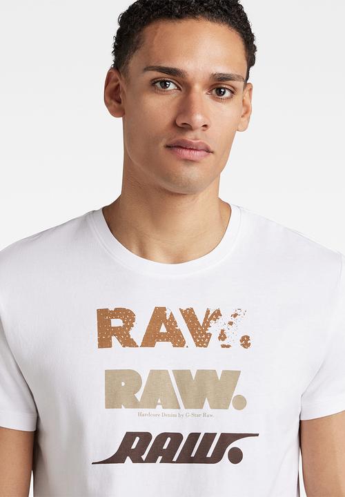 G-STAR - Triple raw r tee - white