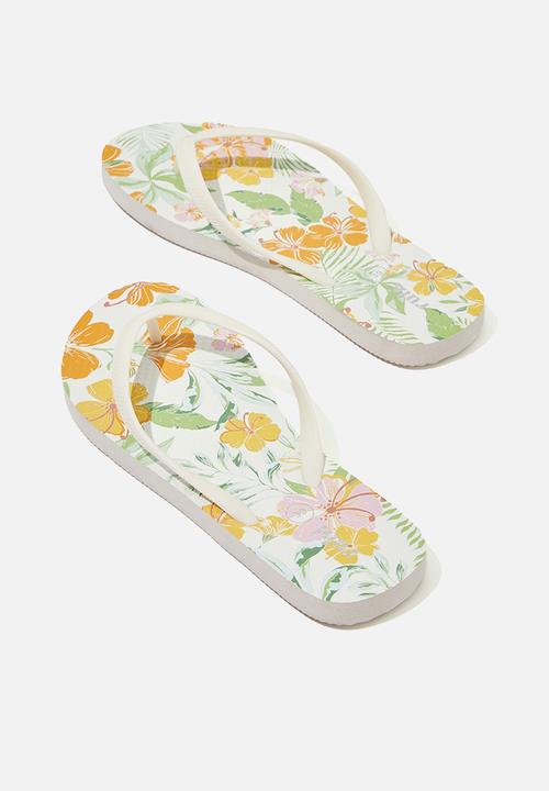 Cotton On - The rubi flip flop - bright garden tropical