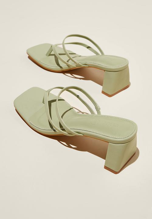Cotton On - Hazel flip flop mule - sage green 