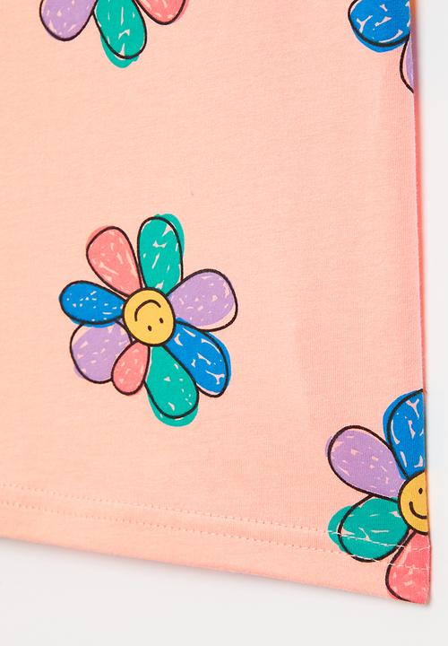Pop Candy - Girls flower tee - pink