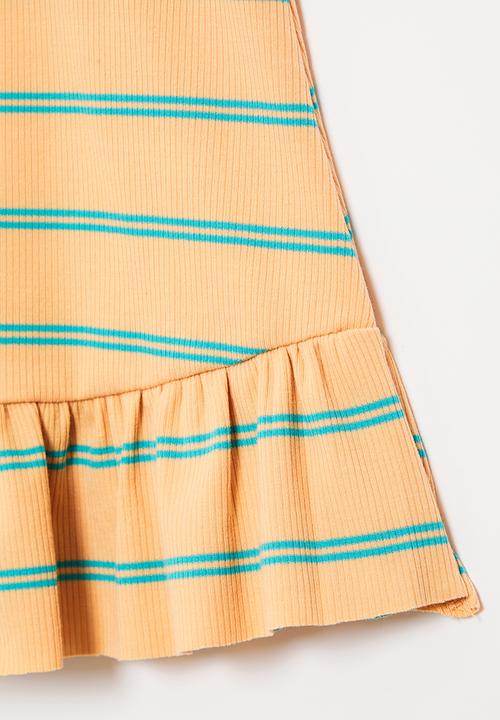 Pop Candy - Girls stripe dress - light pink