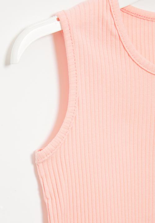 Pop Candy - Girls rib tank top - pink