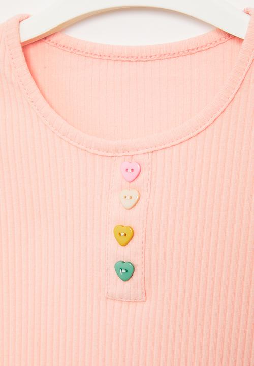 Pop Candy - Girls rib tank top - pink