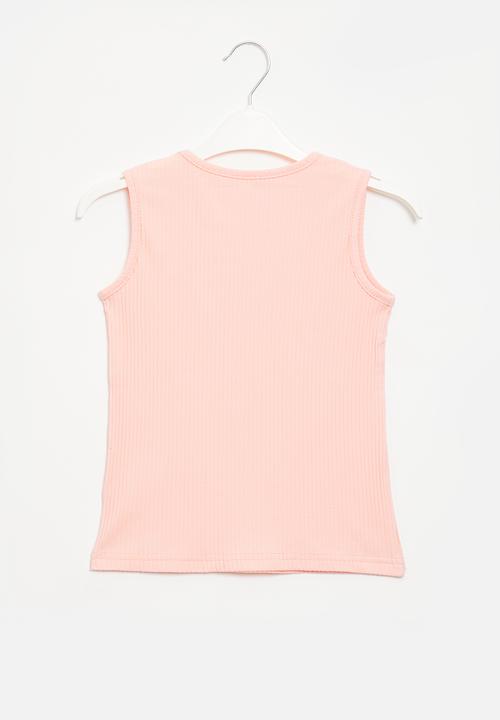 Pop Candy - Girls rib tank top - pink