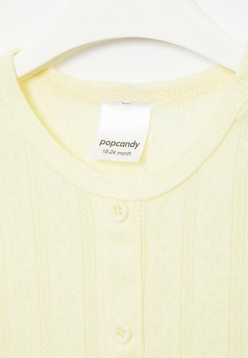 Pop Candy - Girls top with buttons - cream