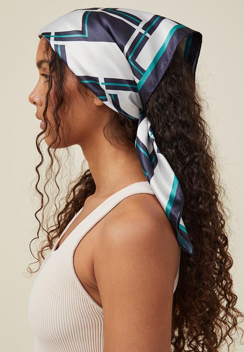 Cotton On - Versatile scarf - goldie oversized geo black