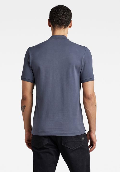 G-STAR - Dunda slim polo short sleeve - fantem blue