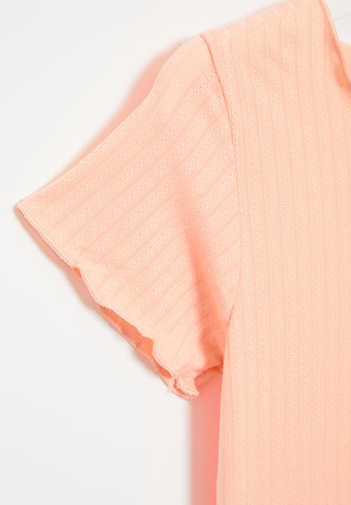 Pop Candy - Girls lettuce tee - pink