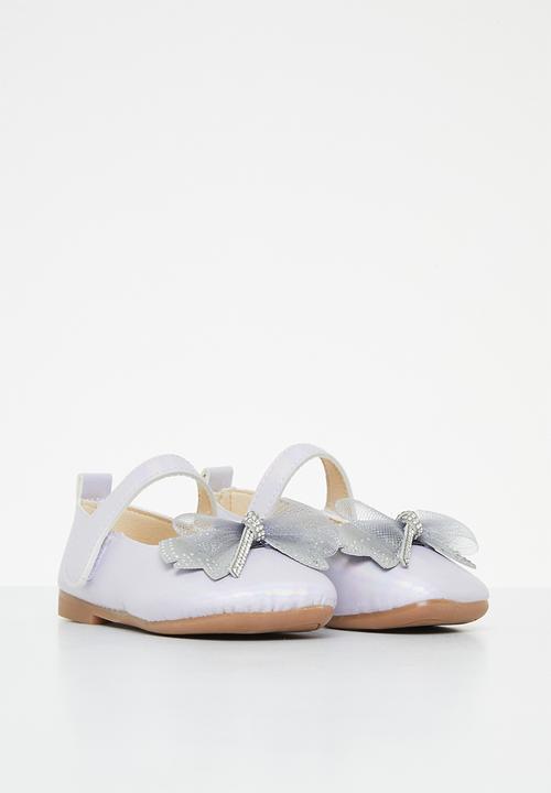 Pop Candy - Bow pump with strap - iridescent