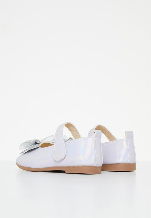 Pop Candy - Bow pump with strap - iridescent