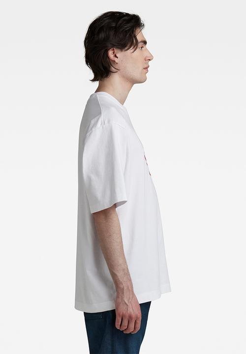 G-STAR - Typography boxy r t - white